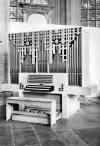 Foto genomen in Arnhem, Eusebiuskerk. Bild: Van Vulpen Orgelbouw. Datering: 1968.